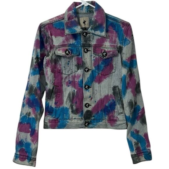 One Teaspoon Tye Dye Jeans Jacket(Size Small) - Picture 3 of 7
